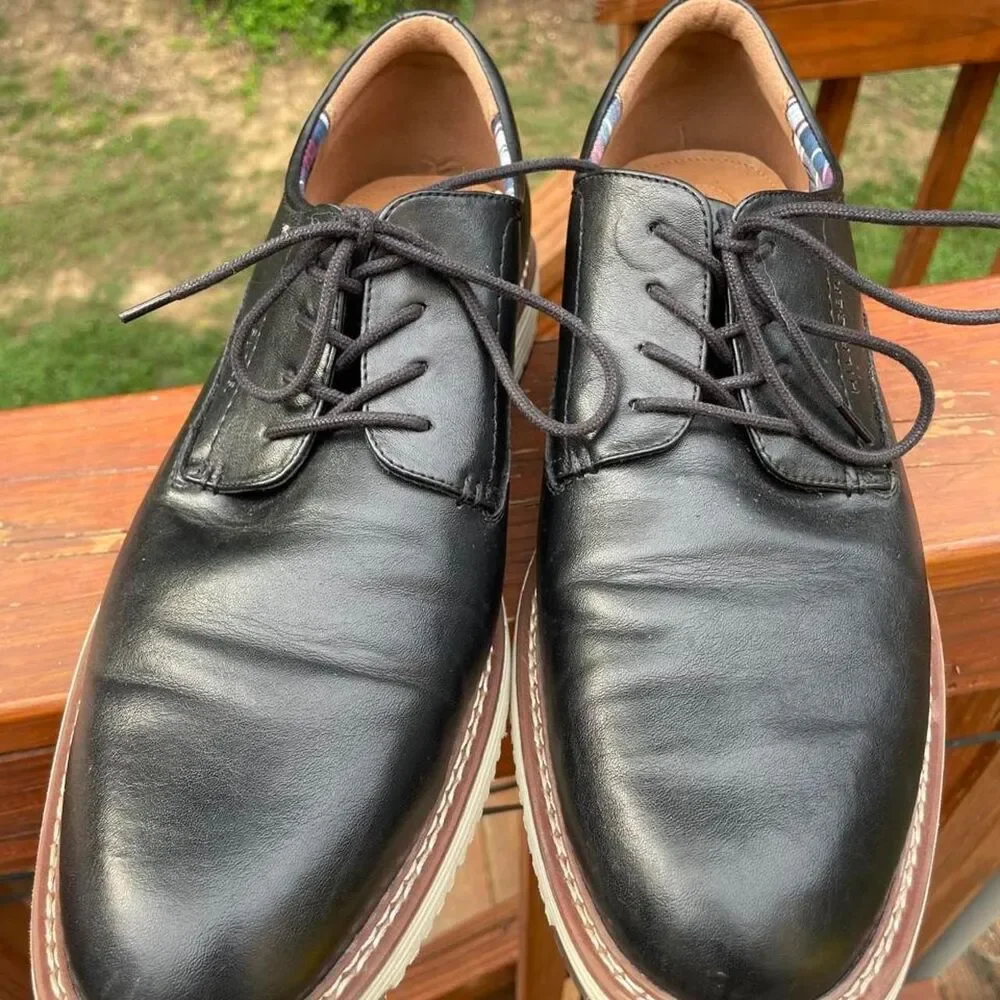 Tommy Hilfiger Men's 13 Black and Brown Oxfords Dress shoes